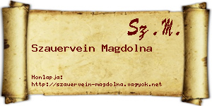 Szauervein Magdolna névjegykártya